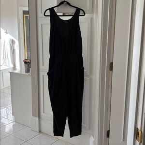All in Motion Black Sleeveless Jumpsuit size L